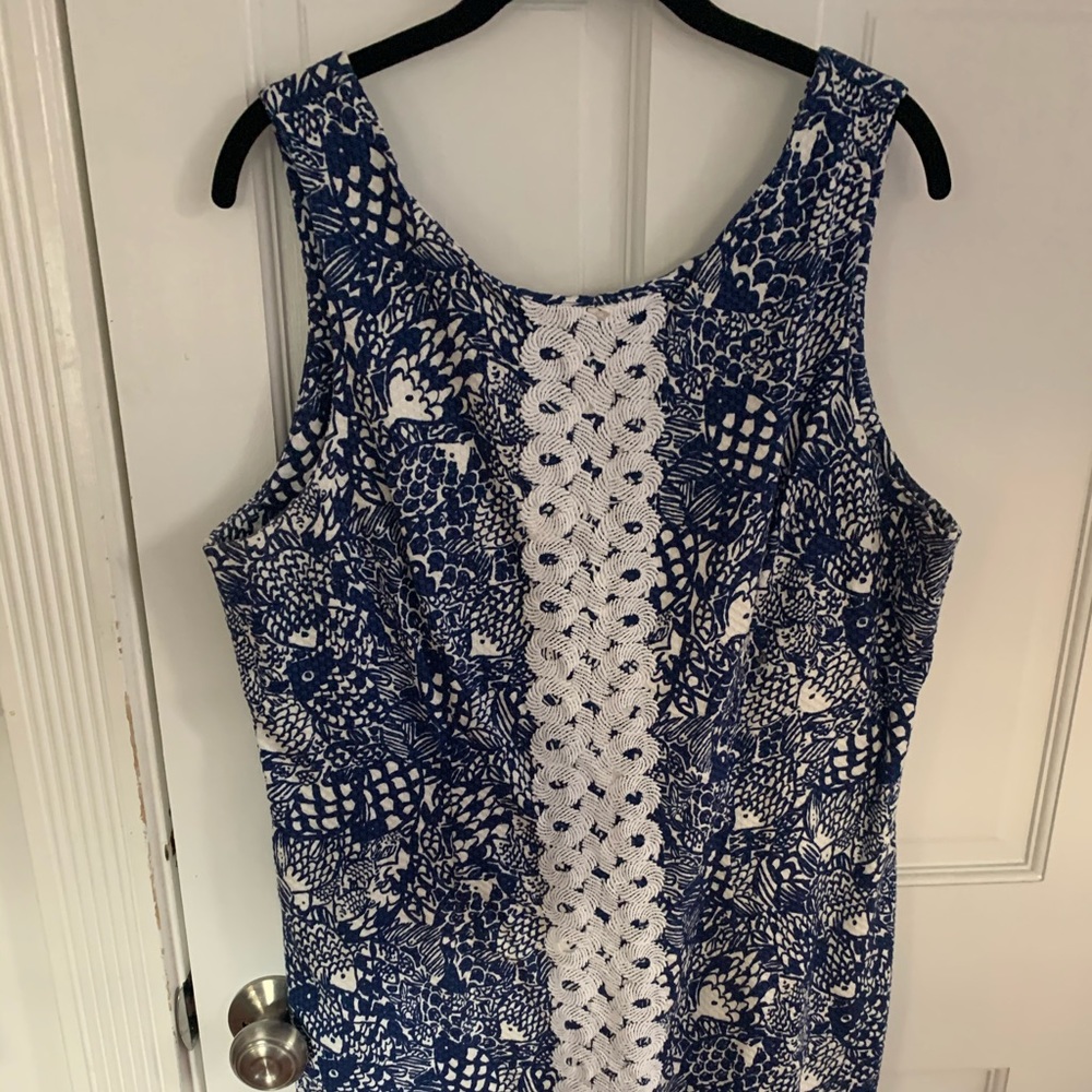 Lilly Pulitzer Target Upstream Fish Shift sz 18